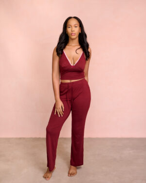 A model wearing the Rêverie Collection Two Piece. Standing with the front, facing the camera.
