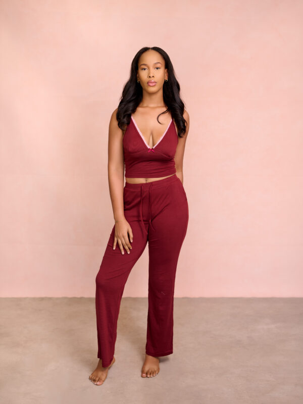 GIP_258 (two piece 2) A model wearing the Rêverie Collection Two Piece. Standing with the front, facing the camera.